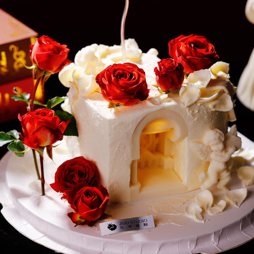 情人节限定【你是我心里的那束光】1.5磅 香草奶油芒果夹心口味 | 左羊 商品图2