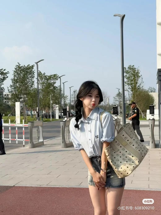 Mcm经典子母购物袋包-米白色 商品图5