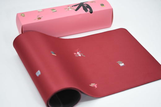 正安 多吉鼠标垫 天然橡胶搭配加密布 十种吉祥喜庆器物寓意十全十美 商品图4