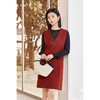 剩S/M/L/XL 米思阳2026春季新款韩版羊毛混纺连衣裙气质减龄无袖V领背心裙女 商品缩略图2