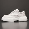 乐福鞋男真皮头层牛皮低帮小白鞋懒人鞋潮流透气增高厚底休闲板鞋 商品缩略图6