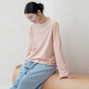 绽放842朵/二喜打底衫早秋微喇袖半高领显瘦宽松花纱纯棉长袖T恤 商品缩略图0
