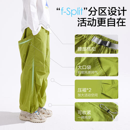 【轻量】【咕噜日记】童装儿童轻薄工装裤中大童休闲裤男女童耐磨裤子PCK2522 商品图3