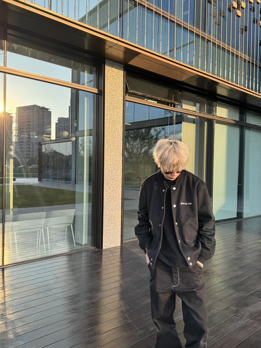 D家 24fw麂皮翻毛皮毛呢棒球服夹克外套 商品图5