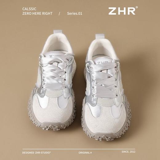 ZHR则则复古德训鞋女2025春季新款软底透气阿甘鞋百搭增高休闲鞋 商品图6