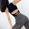 【限时秒】YOGACODE【火树银花系列】运动背心女带胸垫性感后腰瑜伽服背心透气不跑杯健身背心DWB115042 商品缩略图0