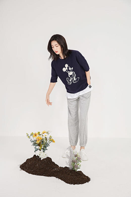 NUTS春季新款纯色时尚长裤女211073106 商品图2