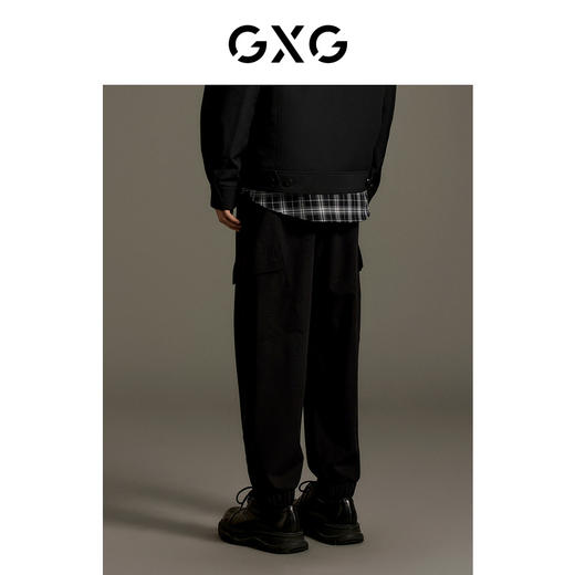 GXG男装  双色口袋工装长裤束脚裤 秋季热卖休闲裤GEX10214853 商品图3