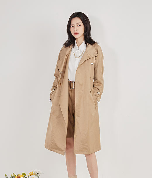 NUTS春季新款时尚通勤百搭气质风衣外套女211047056B 商品图0