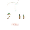 LHWINDSOR 竹叶大环Y字项链耳环套装原创新品小众网红饰品 商品缩略图1