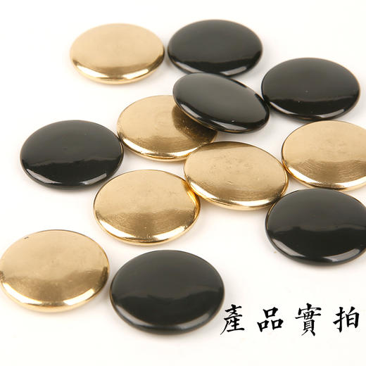 纯黄铜围棋棋子金色黑色精制 商品图3