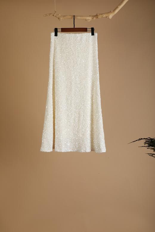 牡丹富贵竹亮片丝绒半裙 商品图1