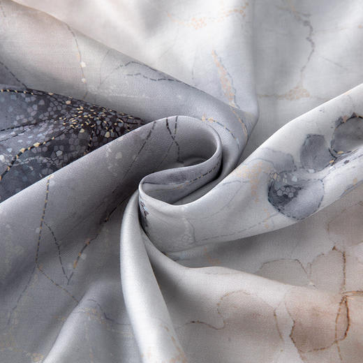 多喜爱 60S兰精天丝四件套-鎏光华彩【礼盒包装】 如梦丝滑 莹润如真丝 奥地利进口兰精天丝 拼边设计 专利床单 商品图1