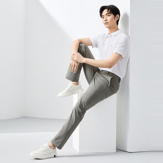 【含莫代尔】柒牌四面弹休闲裤男2025春夏新款商务修身直筒长裤子128H71900 商品图3
