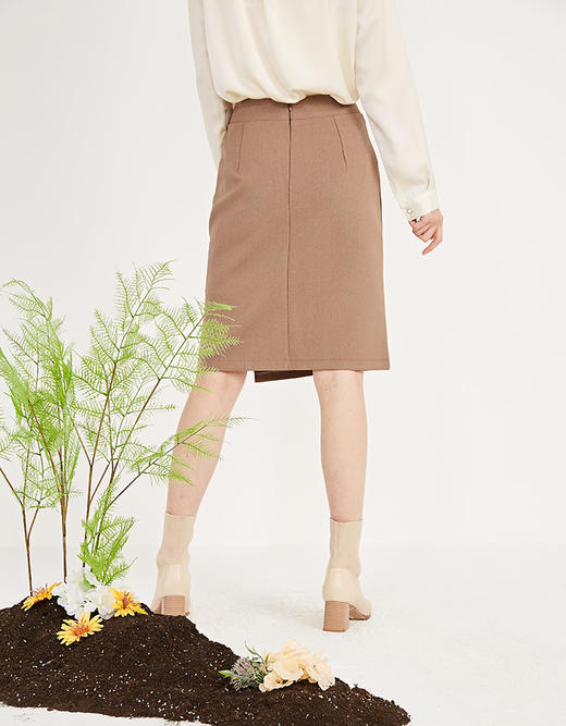 NUTS春季新品时尚气质百搭通勤半身裙女211062086 商品图5