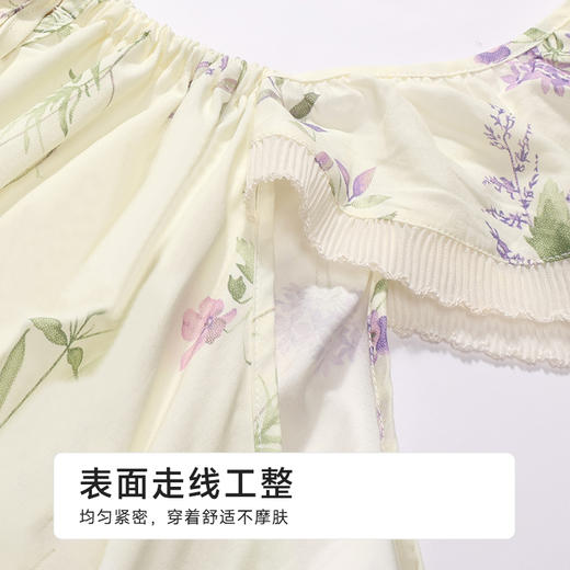 都市丽人女士梭织棉吊带裙薄梭织RC平纹生活家居袖类LHH6D5 商品图7