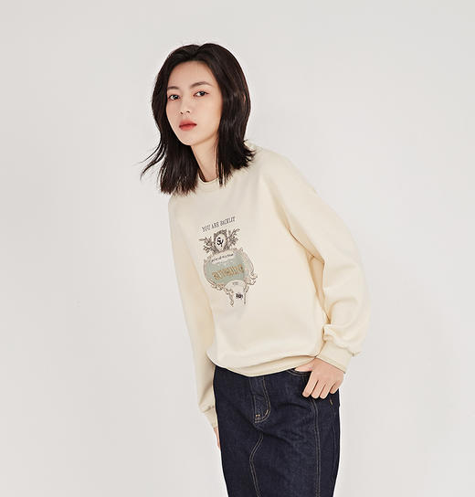 NUTS春季新品时尚圆领百搭长袖卫衣女211023032 商品图2