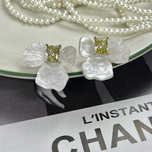 定制✅大牌同款系列耳钉，爆款最全合集🔥你想要的都给到你～～H～F  H~F/纯银镀白金的H家三件套/凯旋门/柿蒂/ 商品图0