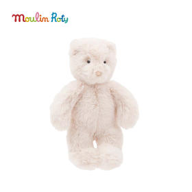 Moulin Roty 小号奶油色小熊 法式玩偶 适合年龄0岁+ 小熊阿瑟与小兔路易森系列 法国玩具 680034