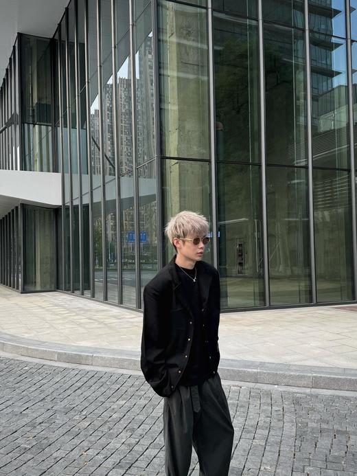 驴家  24fw绿松石羊毛西装夹克外套 商品图5