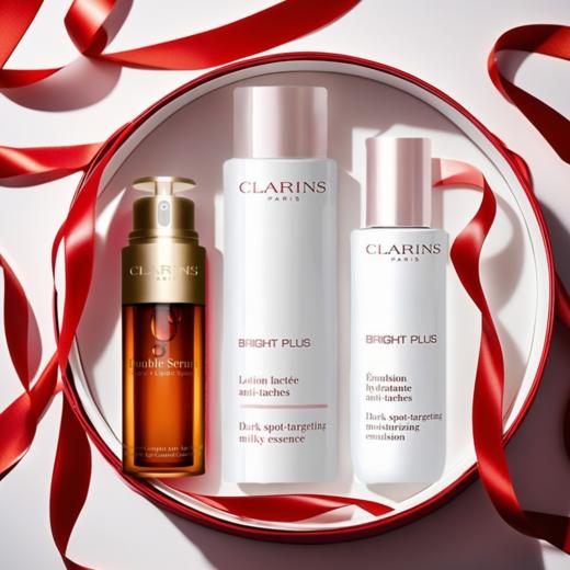 CLARINS/娇韵诗护肤组合（娇韵诗双萃精华50ml+淡斑牛奶水乳组合） 商品图1