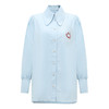 【2件9折】【Petit Bari】笑脸刺绣长袖衬衫复古宽松衬衫简约休闲百搭 商品缩略图1