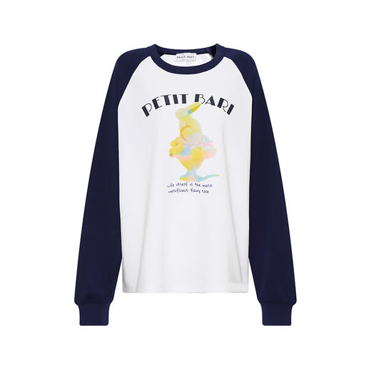 【2件9折】【Petit Bari】设计师联名款兔子巴菲上衣休闲T恤舒适百搭 商品图1