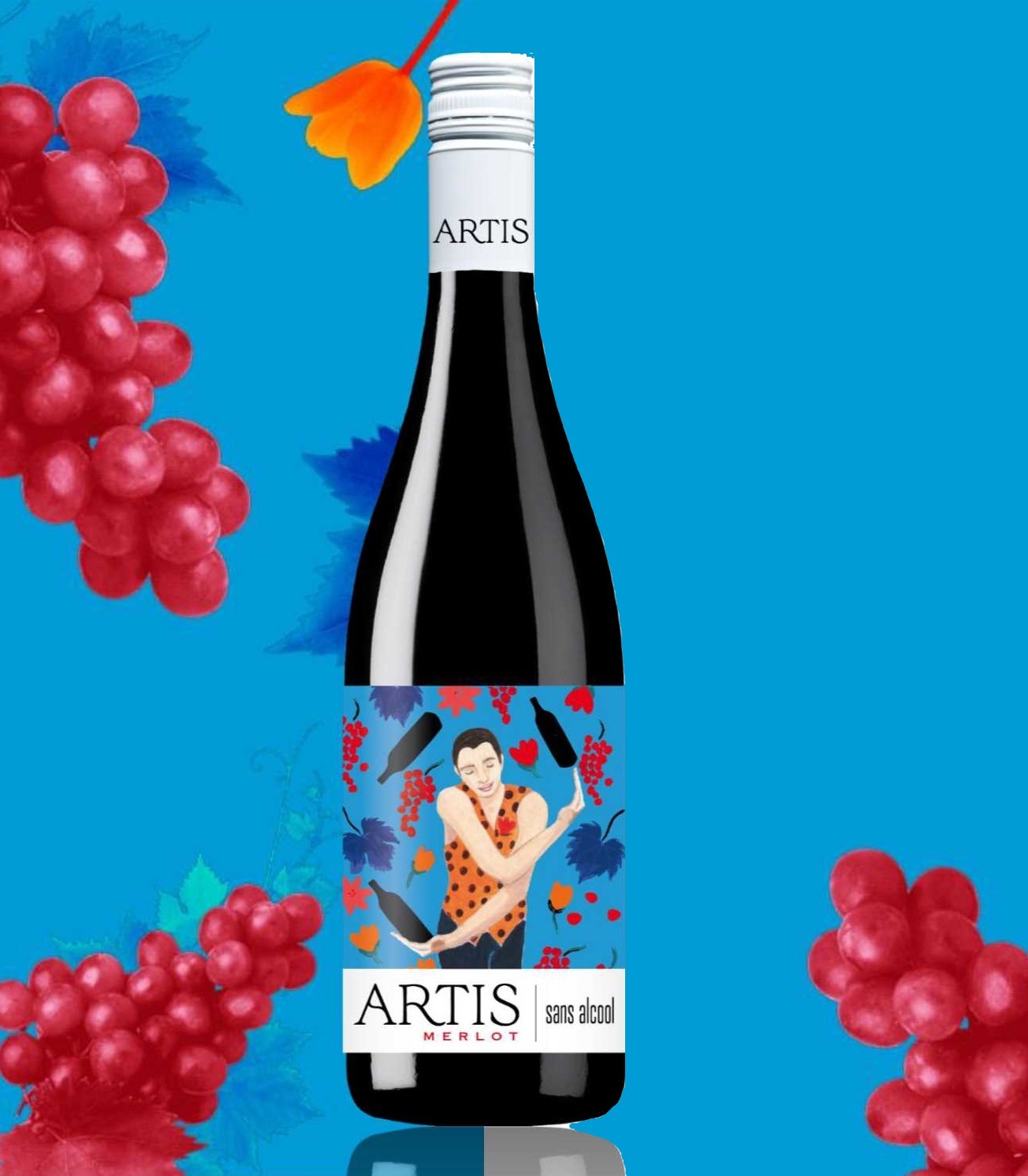 艺术家美乐脱醇红葡萄汁