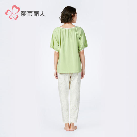 都市丽人女士棉质短袖套装薄40支TC拉架会员精选短袖类LHH2H5 商品图3