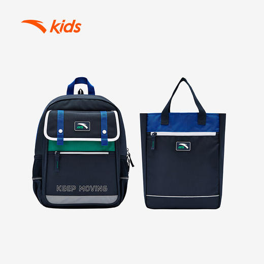 安踏安踏儿童书包男大童防泼水生活系列双肩背包附袋392528174 商品图0