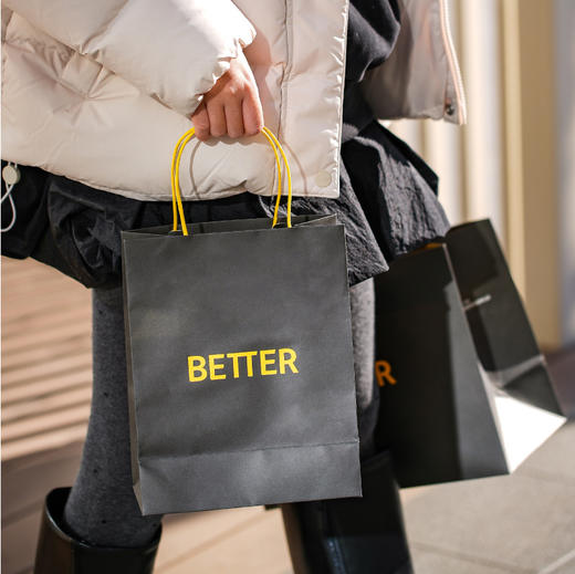 better小号商务竖版手提袋黑色 商品图1