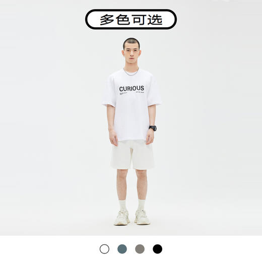 GXG男装 短裤牛仔裤直筒版纯色百搭时尚薄 夏季热卖短裤百搭短裤 商品图3