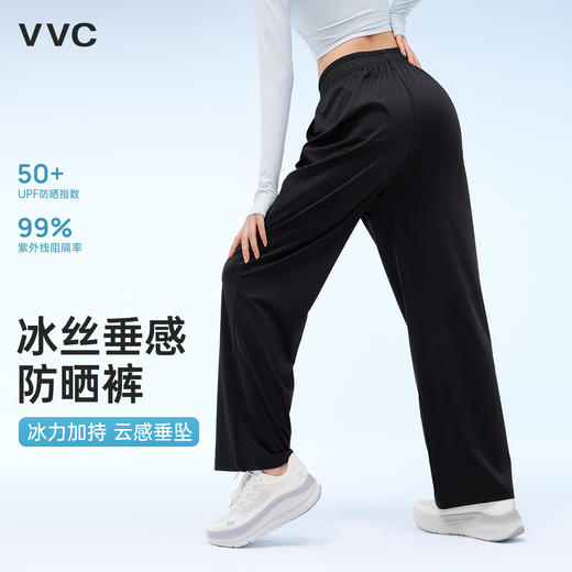 【成毅同款】VVC防晒裤女2025年春夏新款加长休闲百搭秋宽松大码高腰阔腿裤 商品图1