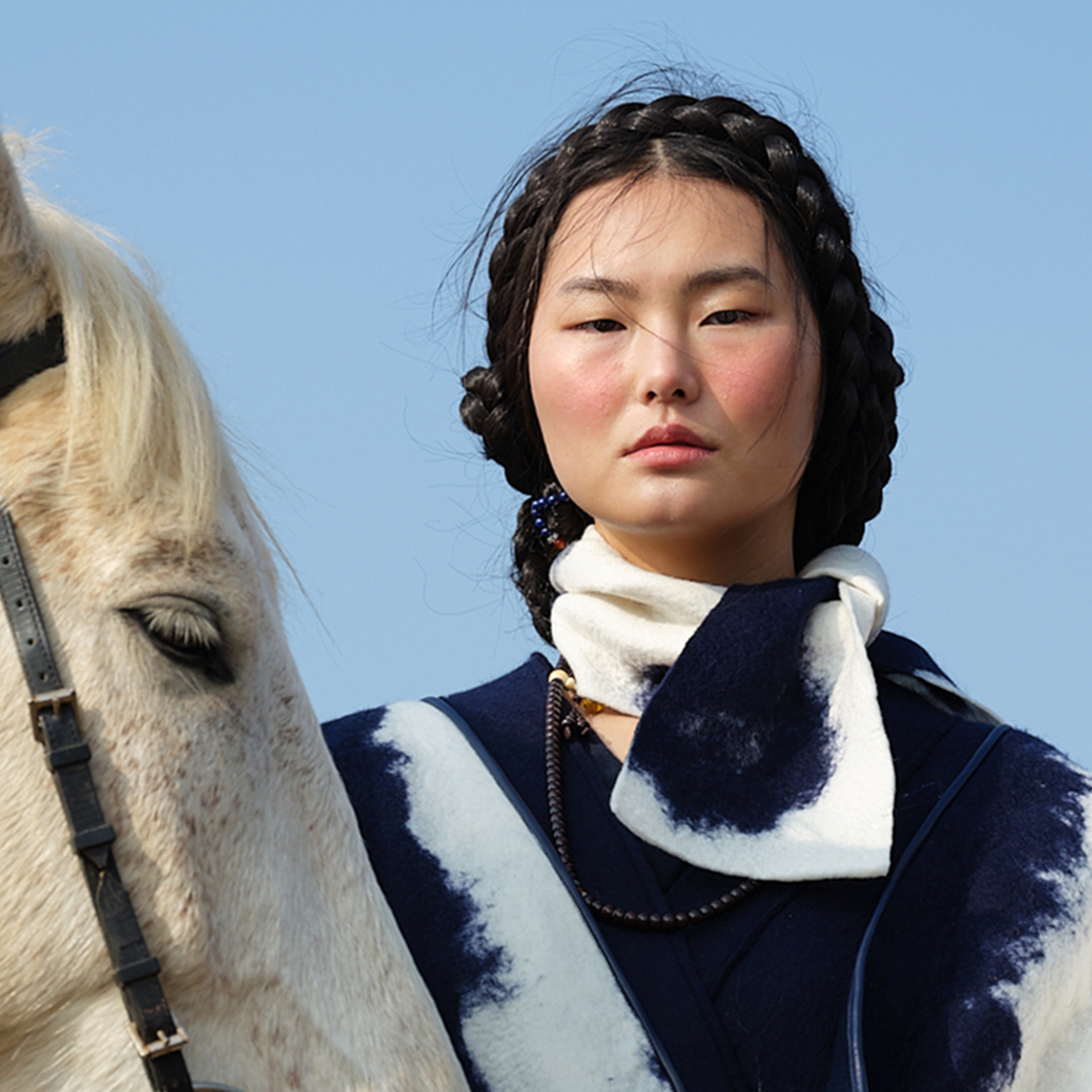 手工云朵小毛毡围巾 SJF92P620N