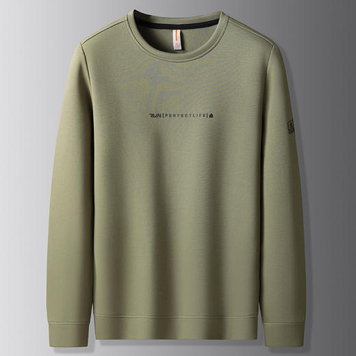 【新款DK】大依优型大码男装宽松休闲圆领卫衣棉质打底衫加肥加大码套头卫衣上衣男士 商品图0