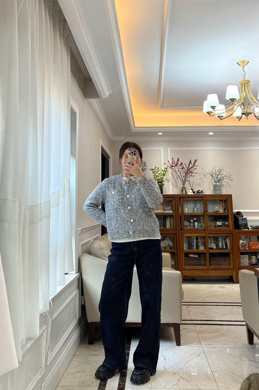 211-2 独家圆正 小禾主推 254款 阔腿直筒牛仔裤 显瘦藏肉肉 梨型身材大腿粗必入 商品图10