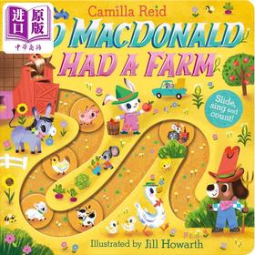 【中商原版】卡米拉·里德 老麦当劳农场的农场 Old Macdonald had a Farm 英文原版 幼儿纸板书 童谣计数书 亲子绘本低幼童书