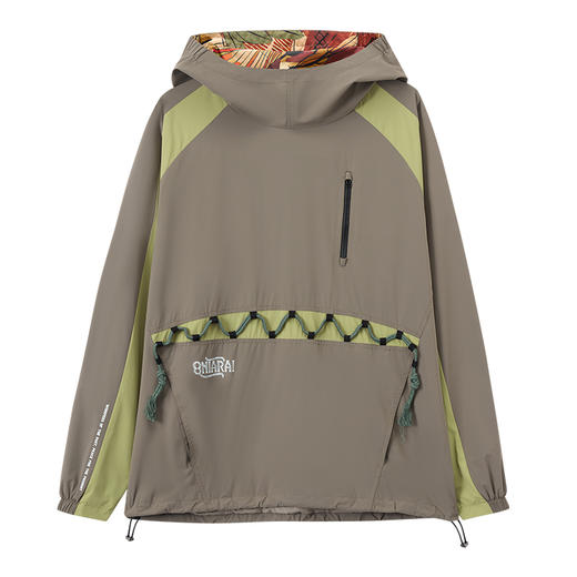 ONIARAI/鬼洗 和谐共处标语图腾撞色防紫外线套头衫 A240013 商品图11