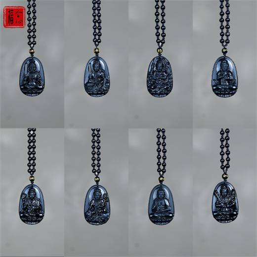 黑曜石十二生肖本命项链 商品图0