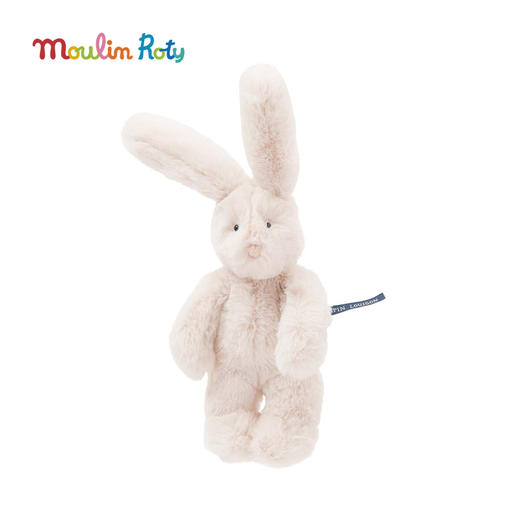 Moulin Roty 小号奶油色小兔 法式玩偶 适合年龄0岁+ 小熊阿瑟与小兔路易森系列 法国玩具 680031 商品图0