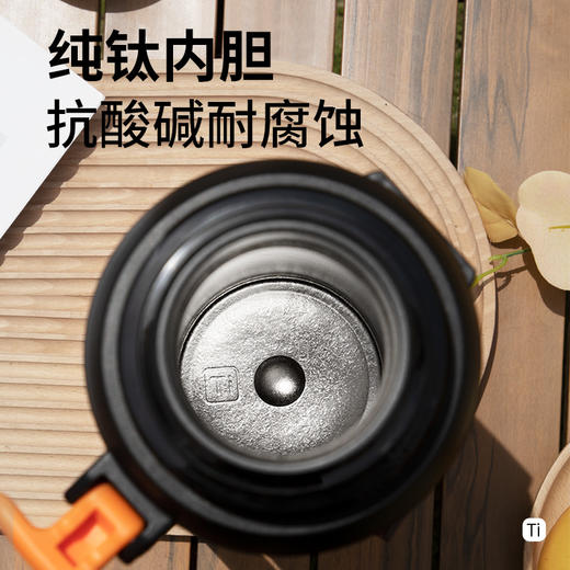 【性价比纯钛户外保温杯】匡迪纯钛保温壶大容量高档钛水壶户外焖茶壶车载旅行壶便携热水瓶 商品图1