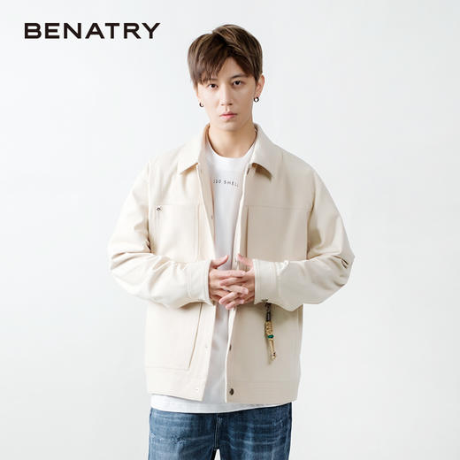 贝纳川经典翻领男士休闲夹克外套ECP100006 商品图5