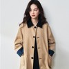 【高货sh】全新升级【铂金会员468/天猫629/差价161】(12000) 洛诗琳25春新款复古撞色格纹双面穿中长款减龄风衣外套 商品缩略图2