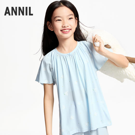 女童短袖家居服套装夏季新款安奈儿童装JG521053 商品图2