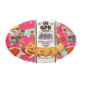 GPR30%黄油曲奇饼干椭圆罐 (东方中国风)340g（盒子款式随机）
