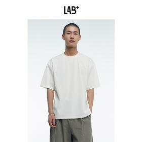 棉仓3431001002LAB+质感丝滑圆领直筒微宽松短袖