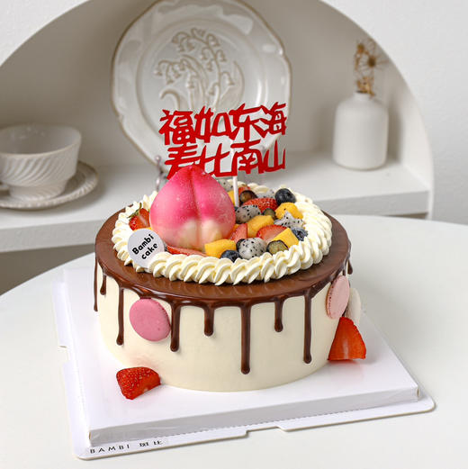 贺寿、祝寿、寿桃、老人家蛋糕 商品图1