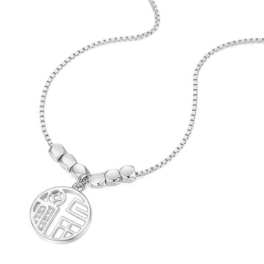 【福气满满】卡蒂罗/KADER 金银双色 福满流年 新中式财运亨通铜钱福牌设计碎银子 好运福银平安聚财 商品图3