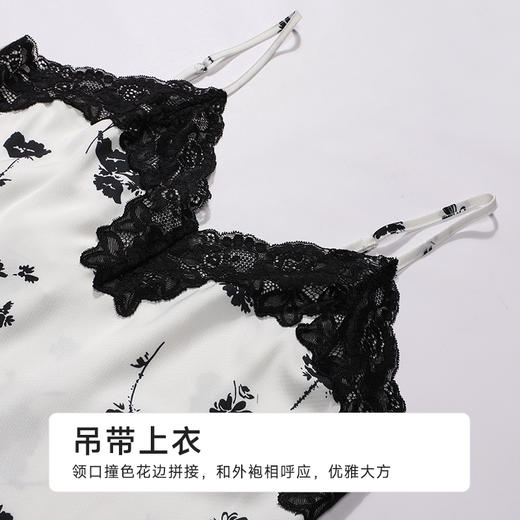 都市丽人女士丝质三件套薄冰雪丝印花好睡好眠三件套LHH5A1 商品图8