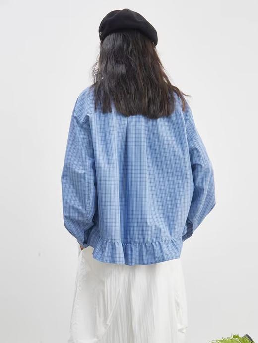 步履不停/5A11219C/格子花边衬衫 商品图3